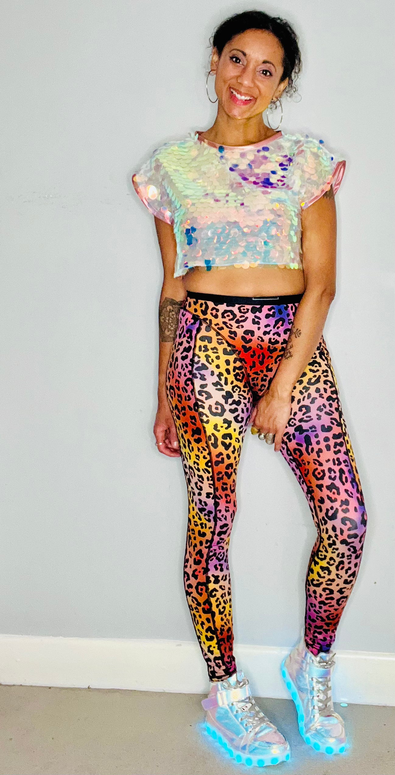 Sequin Crop Top - Unicorn
