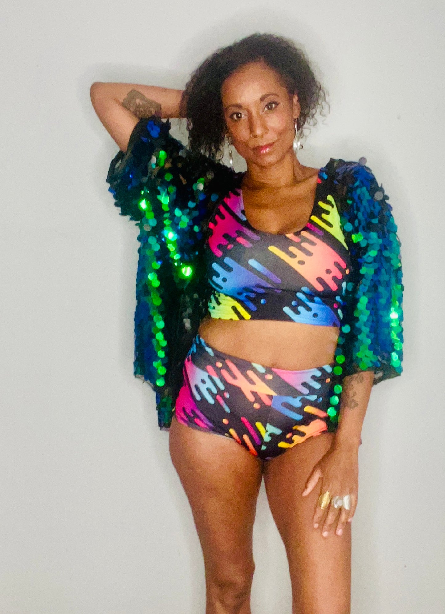 High/Low Shorts - Pop