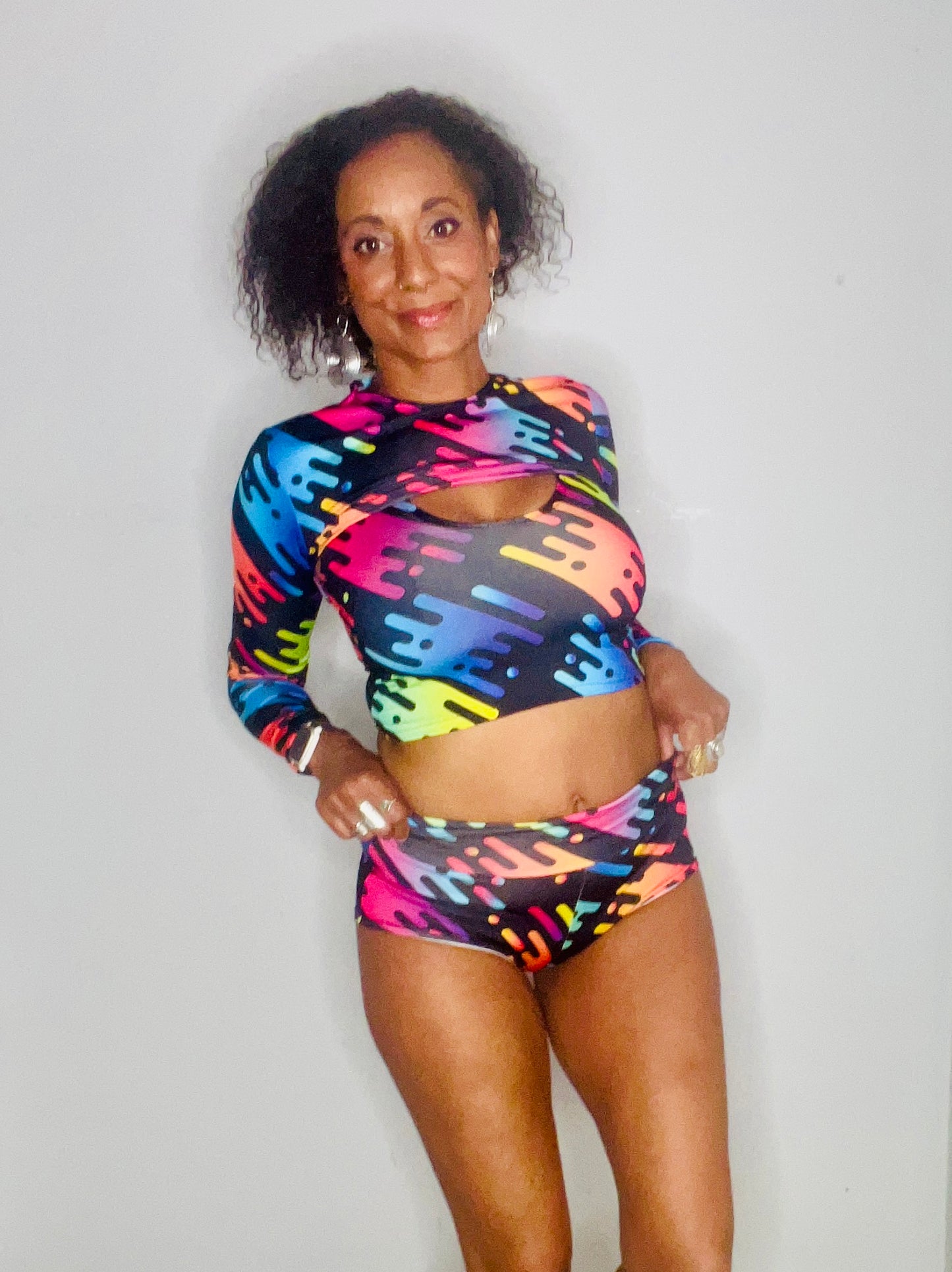 High/Low Shorts - Pop
