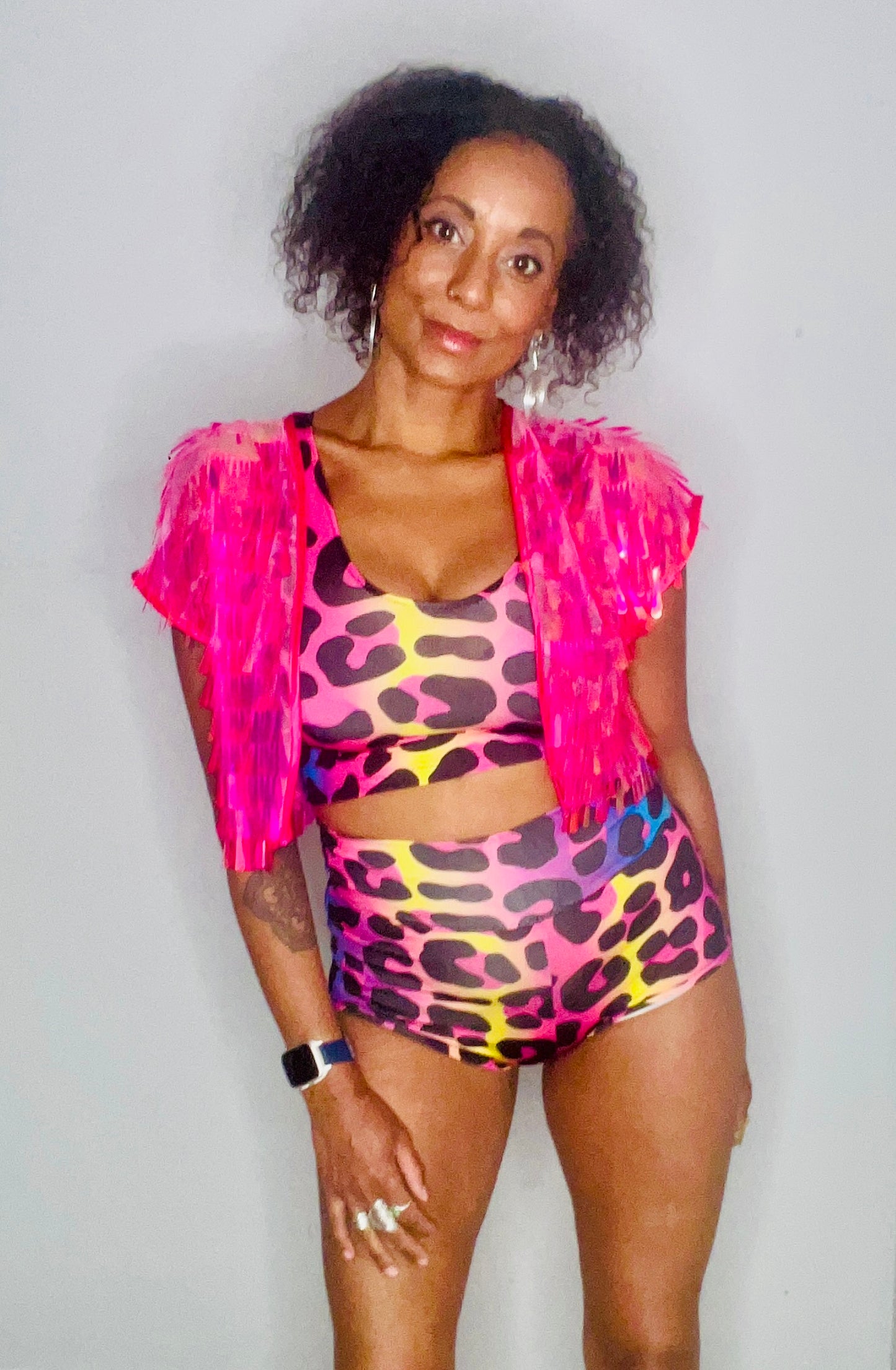 High/Low Crop Top - Wild