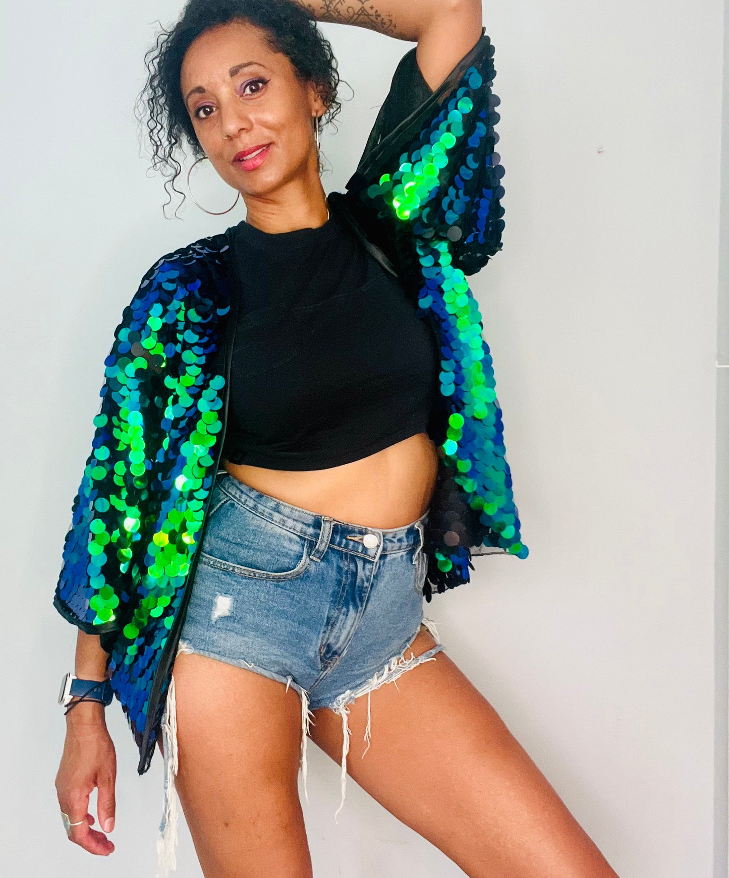 Mid Length Kimono - Mermaid