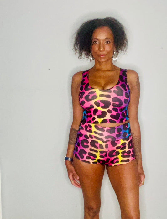 High/Low Shorts - Wild